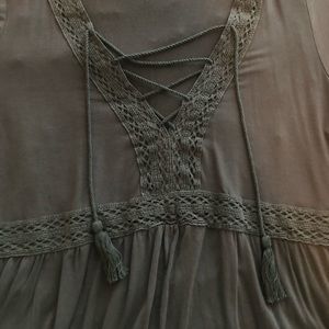 Women’s American Eagle Soft & Sexy Lace Up Tee